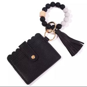 Black Silicone Bracelet Keychain Wristlet. Only black available. MAKE OFFER